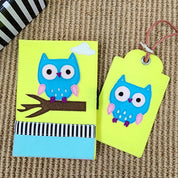 Owl Felt Passport Cover & Luggage Tag
