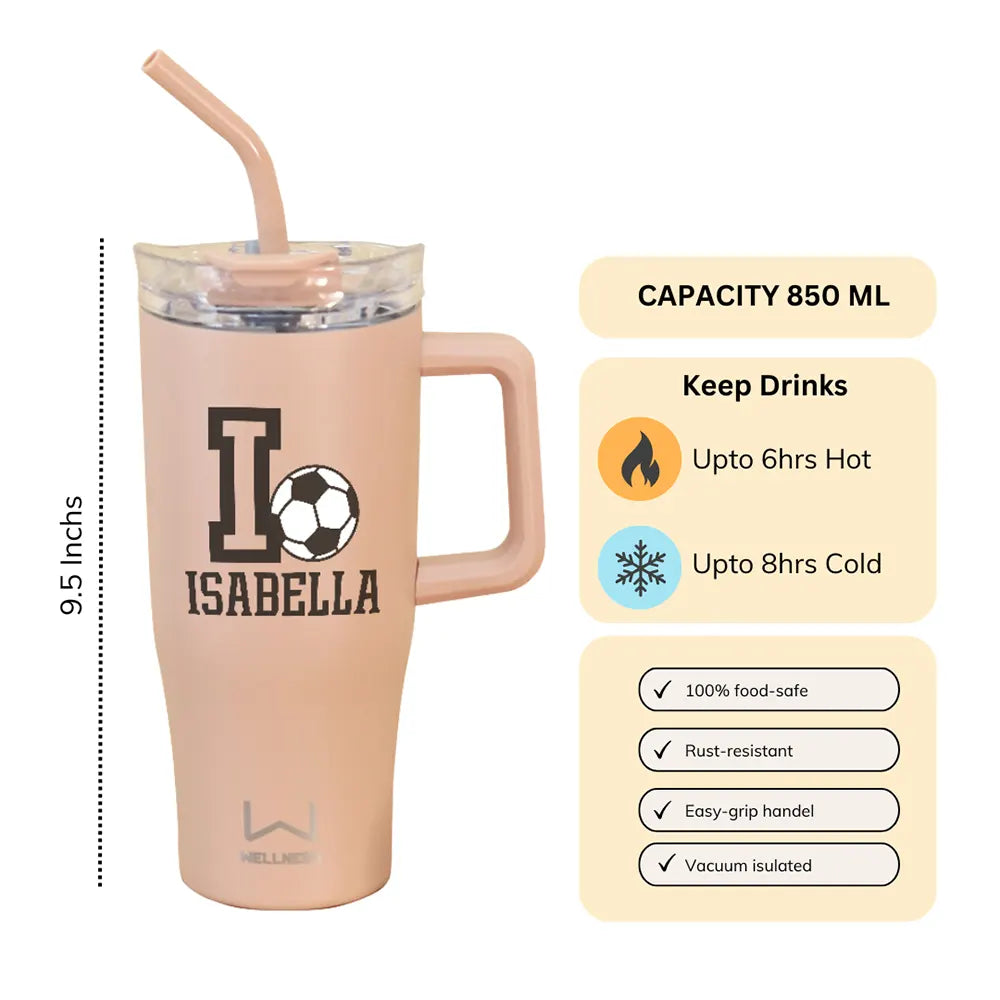 Personalized Football Tumbler Bottle