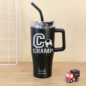 Personalized Football Tumbler Bottle