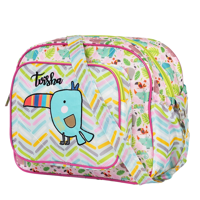 Pink Hippo Baby Daiper Bag - Site View 2