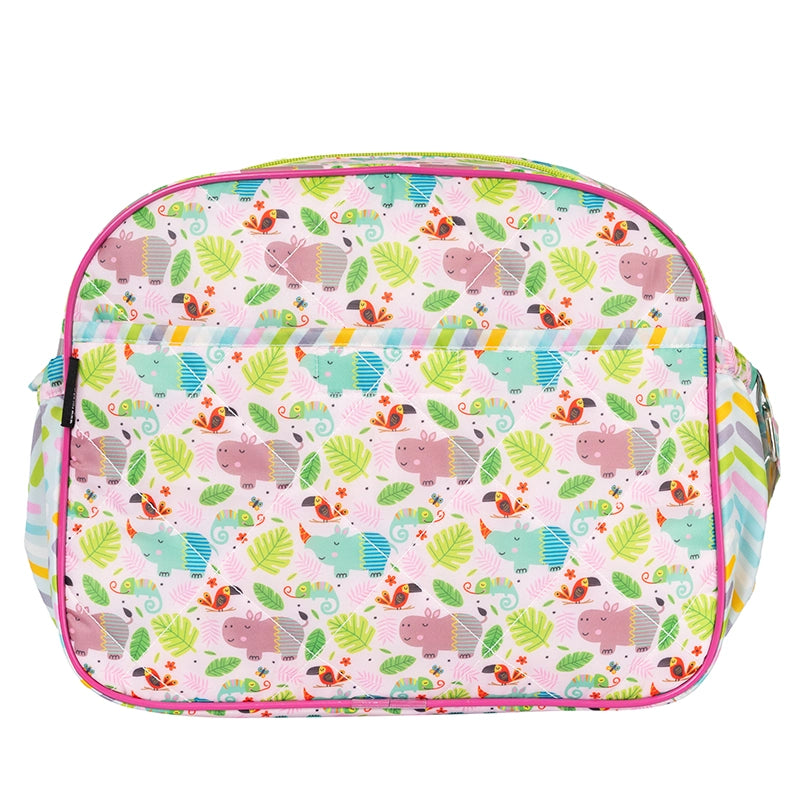 Pink Hippo Baby Daiper Bag - Back View