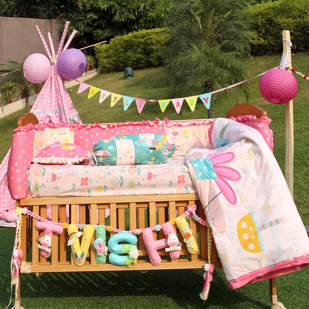 Pink Fairy Baby Bedding Items