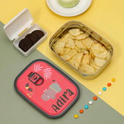 Pink Hippo Steel Lunch Box