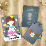 Princess Felt Passport Cover & Luggage Tag