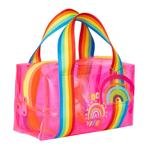 Pink Rainbow Jelly Hand Bag
