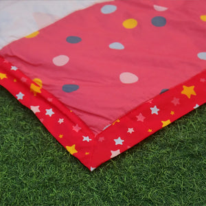 Red Carnival Double Side Quilted Blanket (40x50)