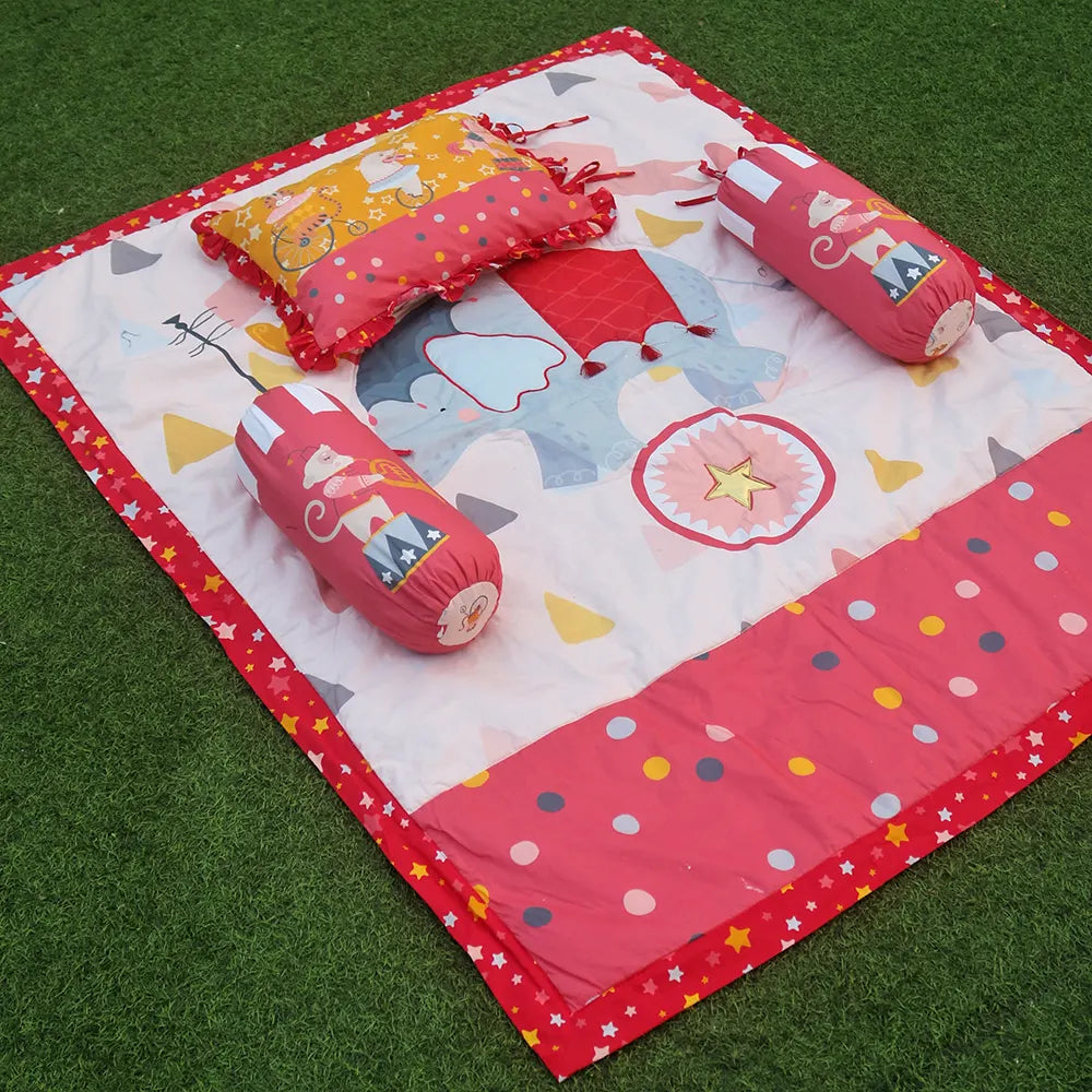 Red Carnival Double Side Quilted Blanket (40x50)"