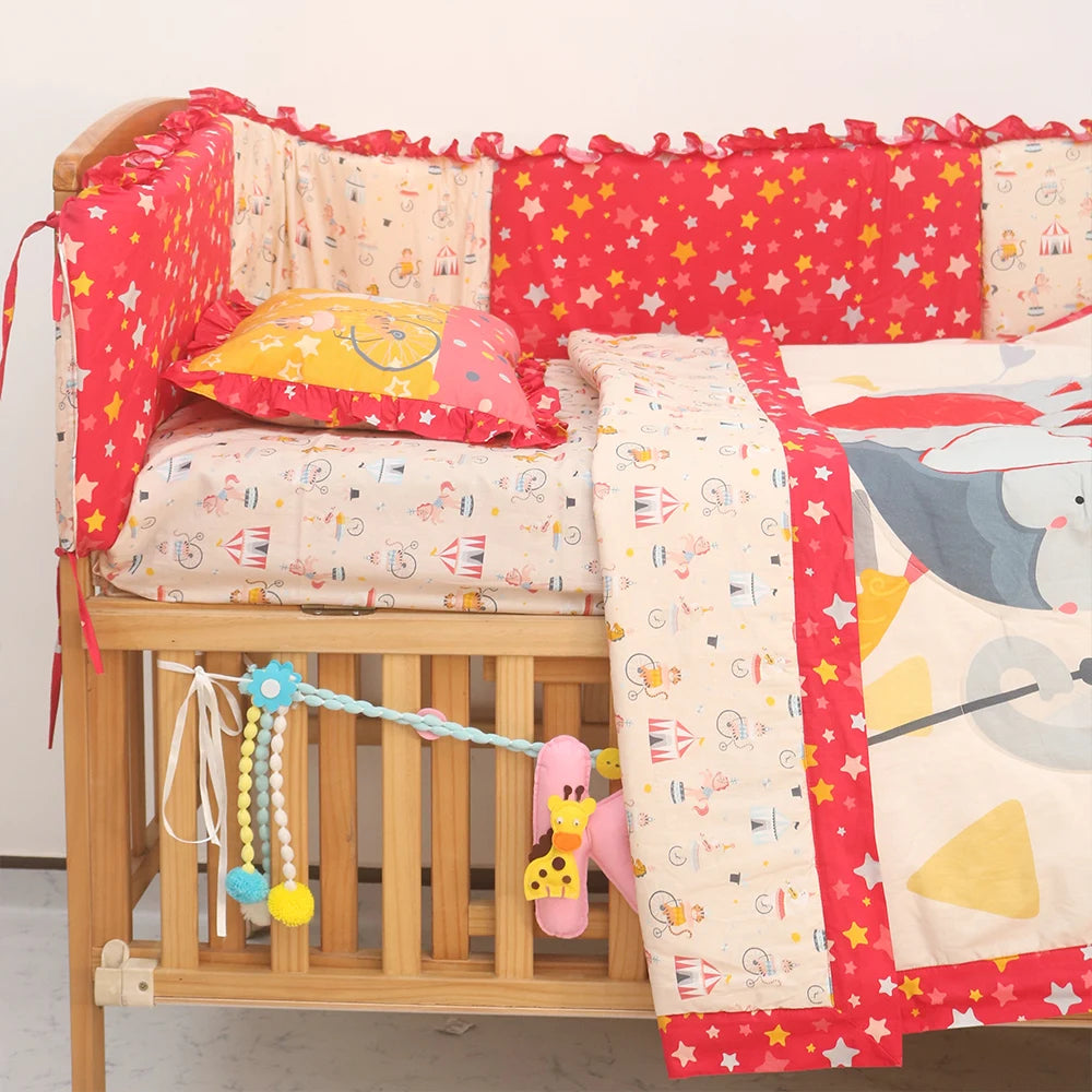 Red Carnival Baby Bedding Items