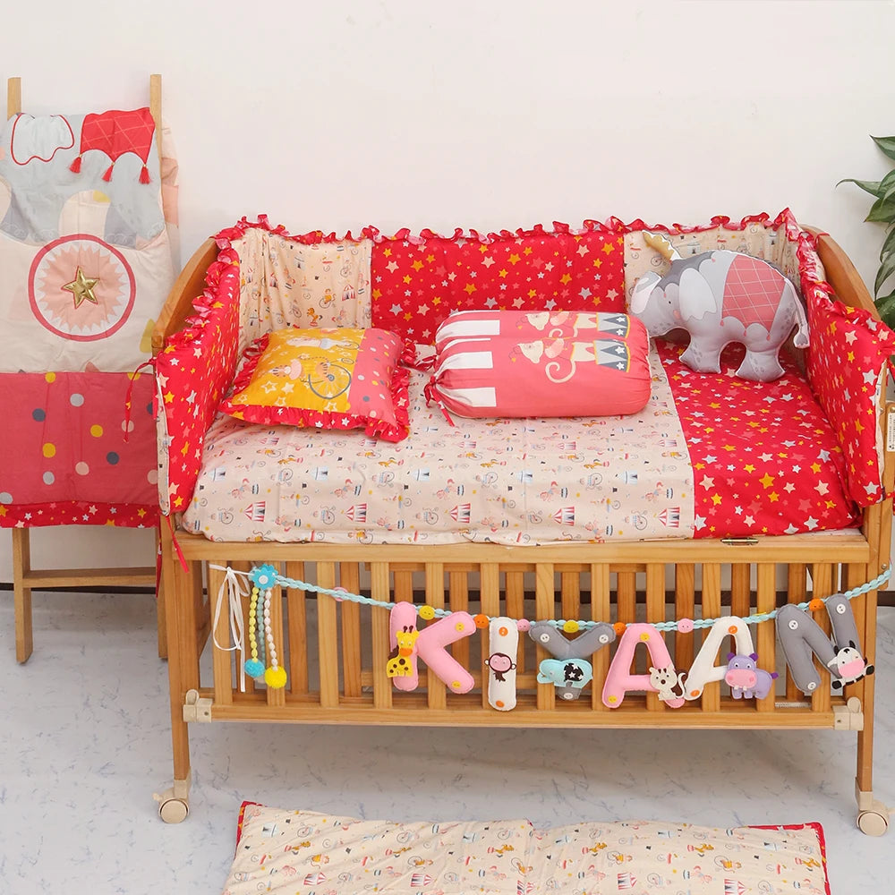 Red Carnival Baby Bedding Items