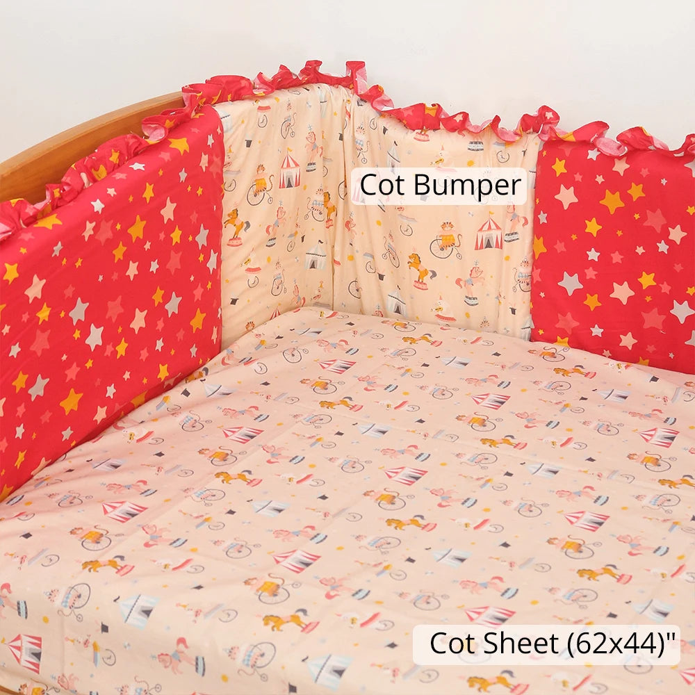 Red Carnival Baby Bedding Items