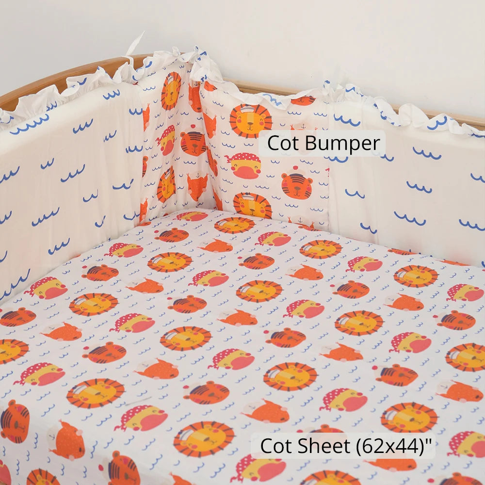 Sailor Penguin Cot Sheet (62x44)"