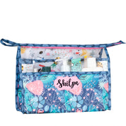 See Thru Toiletries Kit - Blue Flower