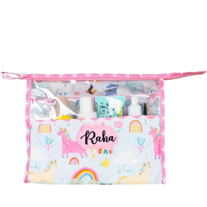 See Thru Toiletries Kit - Blue Unicorn