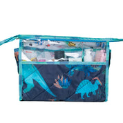 See Thru Toiletries Kit - Blue Dino