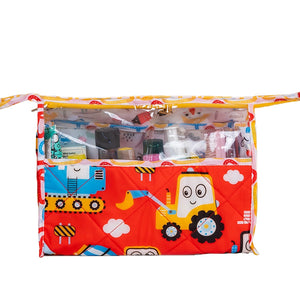 See Thru Toiletries Kit - Red Truck