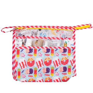 See Thru Toiletries Kit - Candy Cane