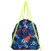 Soccer Drawstring Bag - Back view