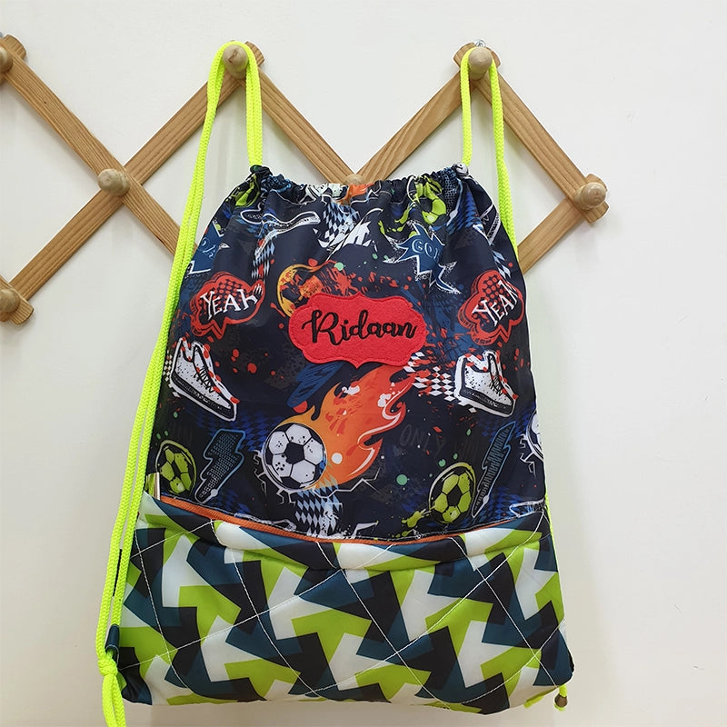 Soccer Drawstring Bag