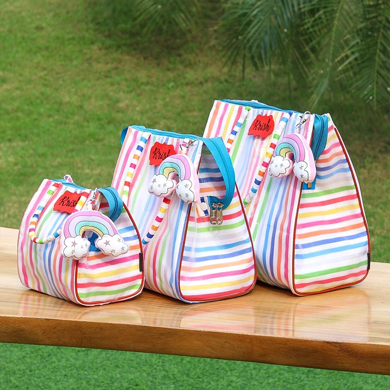 Stripes Cars Tote Bag