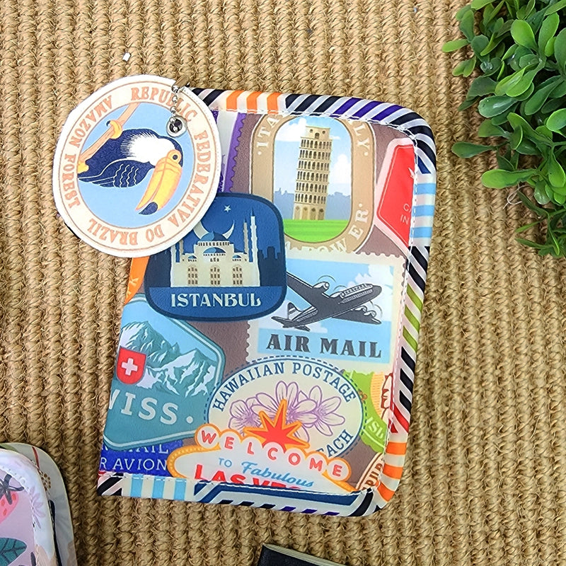 Travel Print Passport Cover