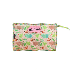 3-Zip Toiletries Kit - Pink Hippo