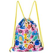 Abstract Drawstring Bag