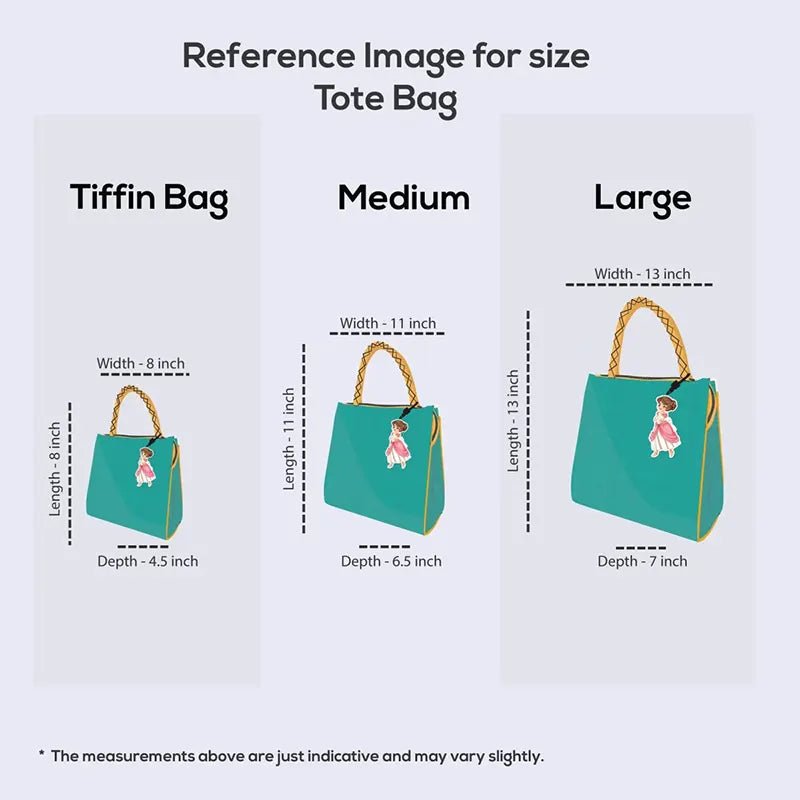 Abstract Tote Bag - Product Size View