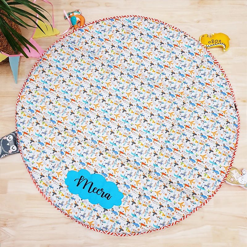 Aeroplane Quilted Play Mat