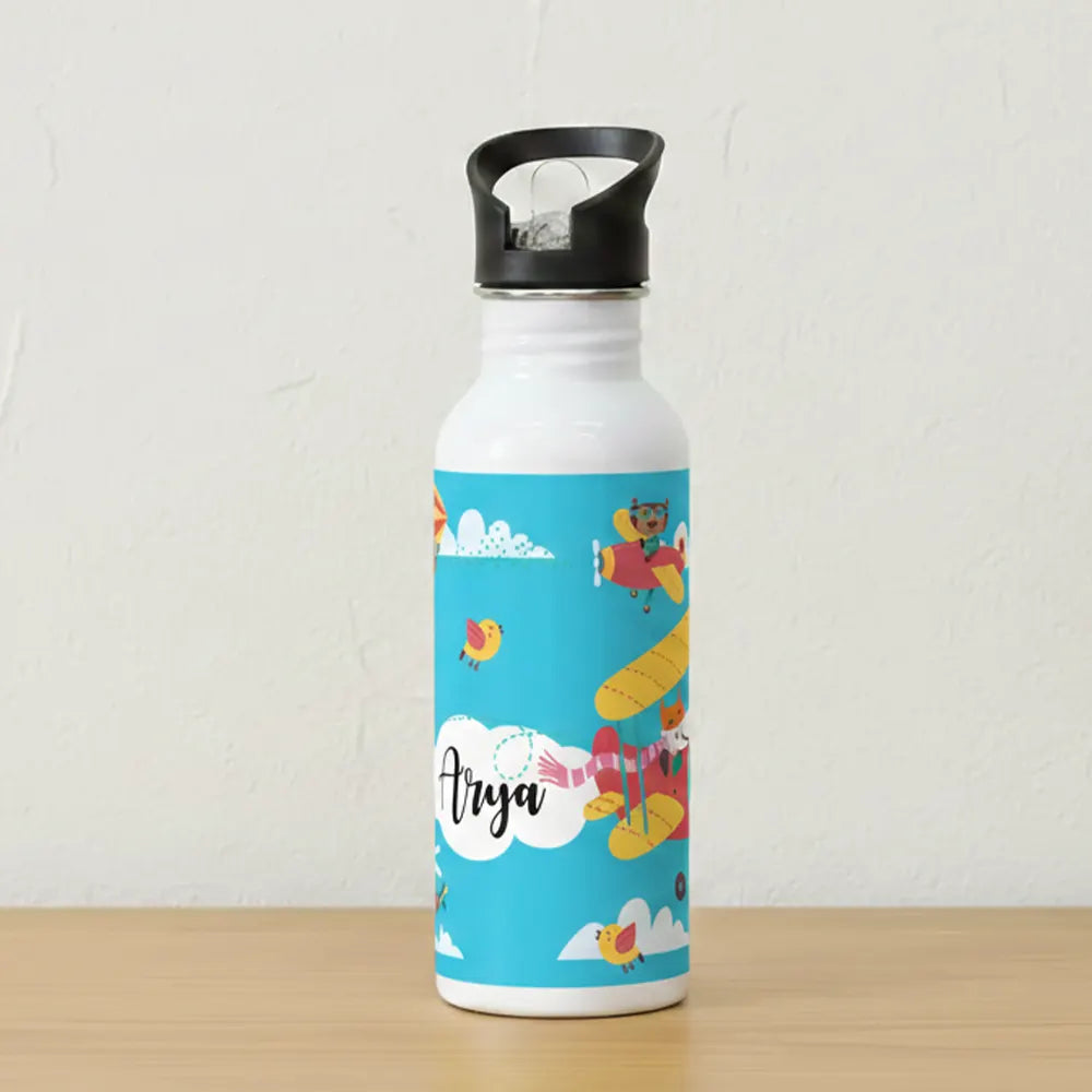 Steel Sipper Bottle (750ml) - Aeroplane