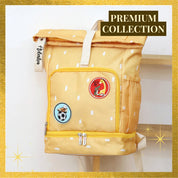 Yellow Roll Top Backpack