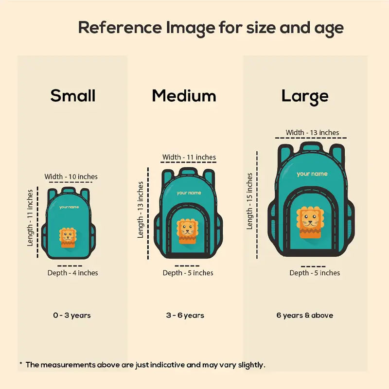 Plane Cute Backpack - Product Size View