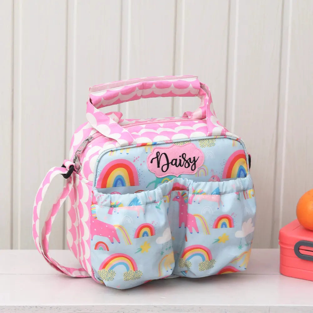 Blue Unicorn Insulated Tiffin Bag
