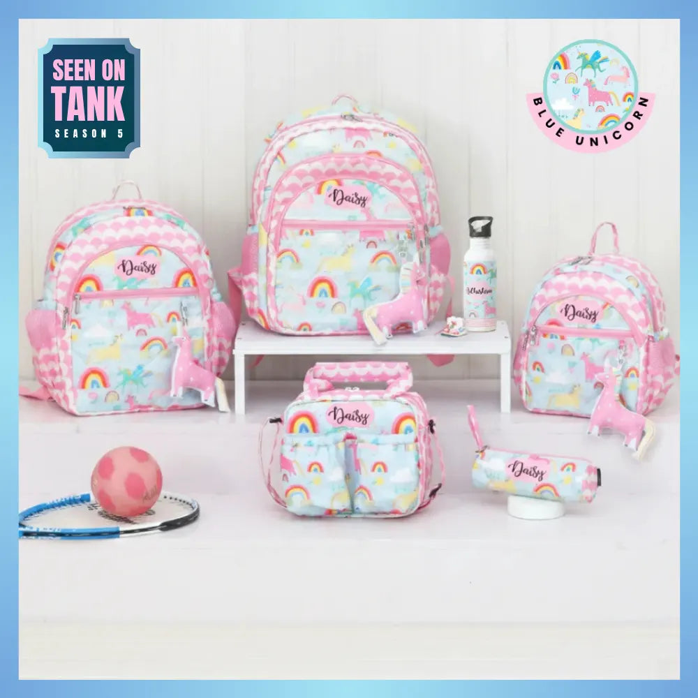 Blue Unicorn School Bag