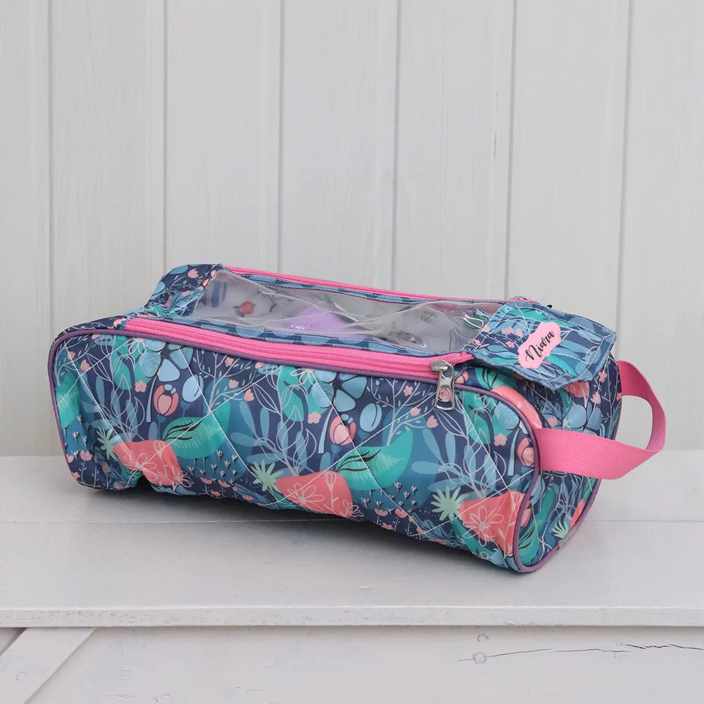 Shoe Bag - Blue Flower