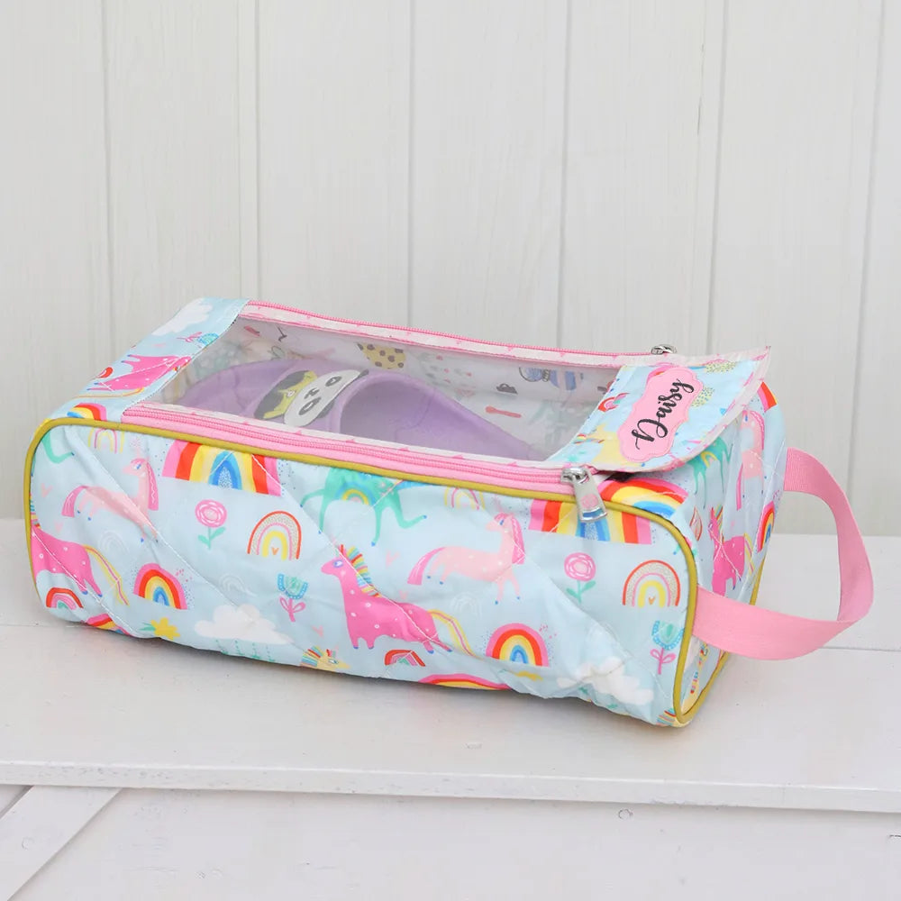Shoe Bag - Blue Unicorn