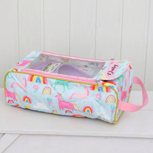 Shoe Bag - Blue Unicorn