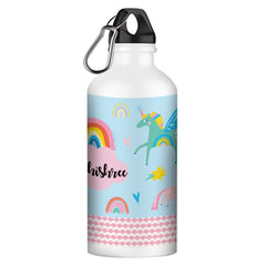 Cap Alu Sipper Bottle (600ml) - Blue Unicorn