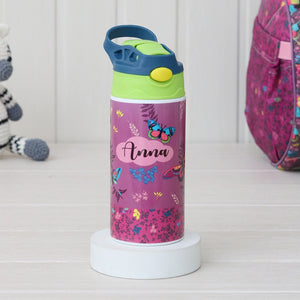 Insulated Steel Sipper Bottle (350ml) -Flutterfly
