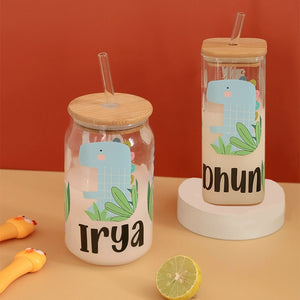 Dino Glass Jar