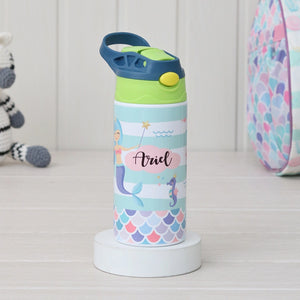 Insulated Steel Sipper Bottle (350ml) - Aqua Girl