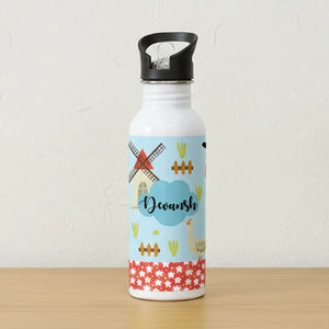 Steel Sipper Bottle (750ml) - Farm Animal