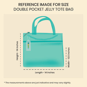 Deep Sea Dive Double Pocket Jelly Tote Bag & Wet Pouch