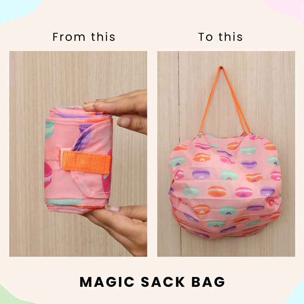 Paris Macaron Magic Sack Bag