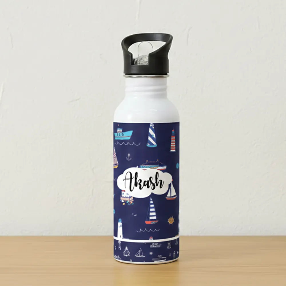 Steel Sipper Bottle (750ml) - Lighthouse