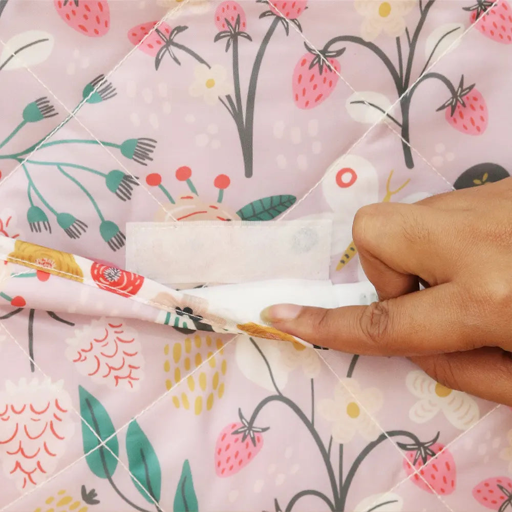 Lilac Garden Baby Diaper Bag