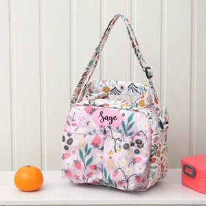 Lilac Garden Insulated Tiffin Bag