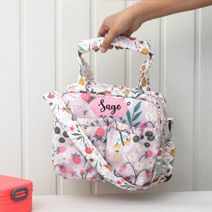 Lilac Garden Insulated Tiffin Bag