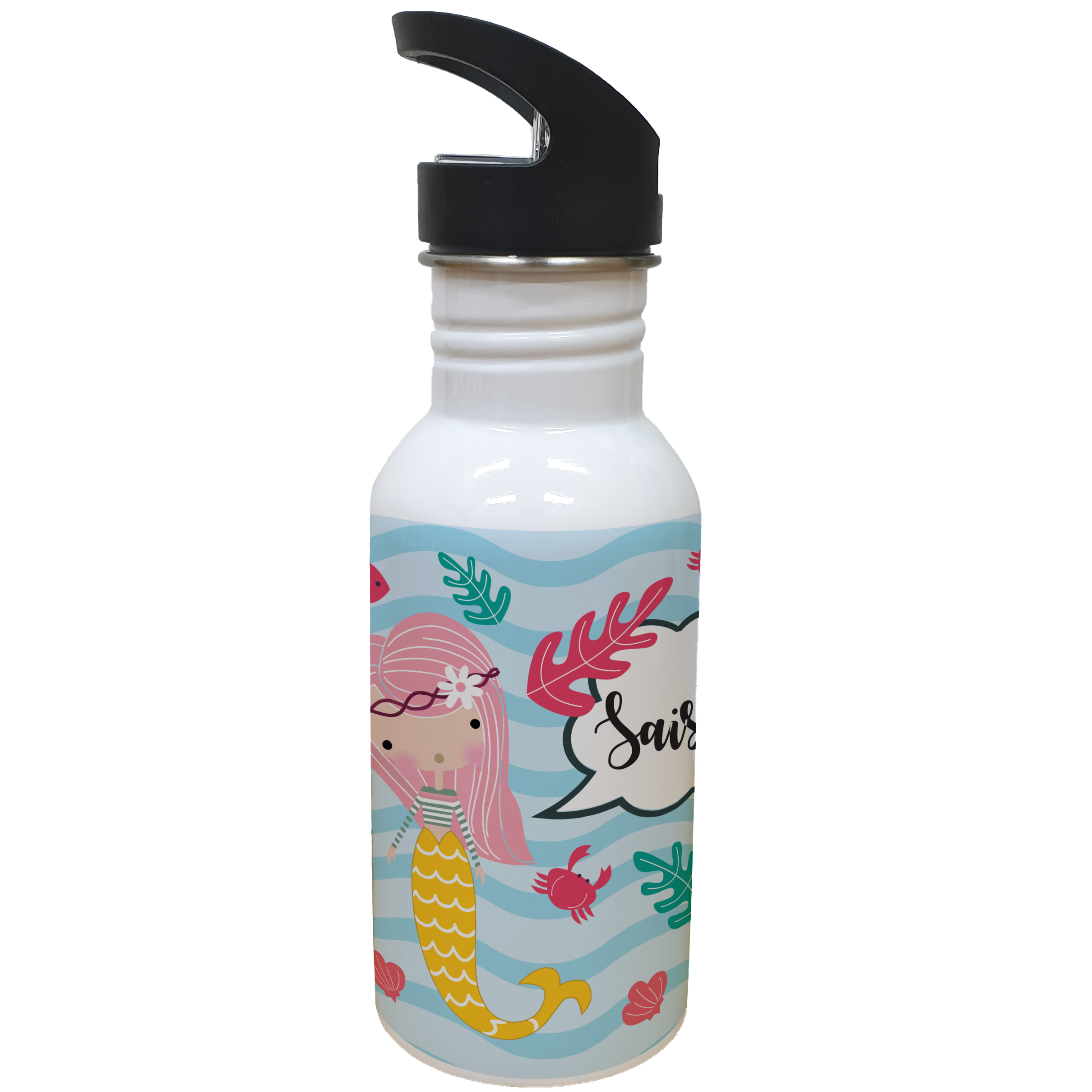 Steel Sipper Bottle (530ml) - Mermaid