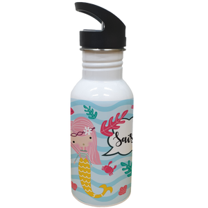 Steel Sipper Bottle (530ml) - Mermaid