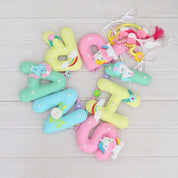 Unicorn Pastel Name Bunting